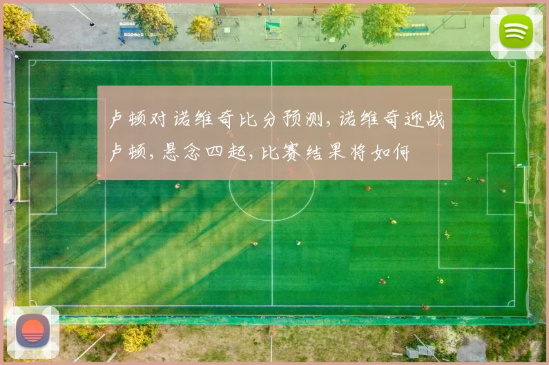 卢顿对诺维奇比分预测,诺维奇迎战卢顿,悬念四起,比赛结果将如何